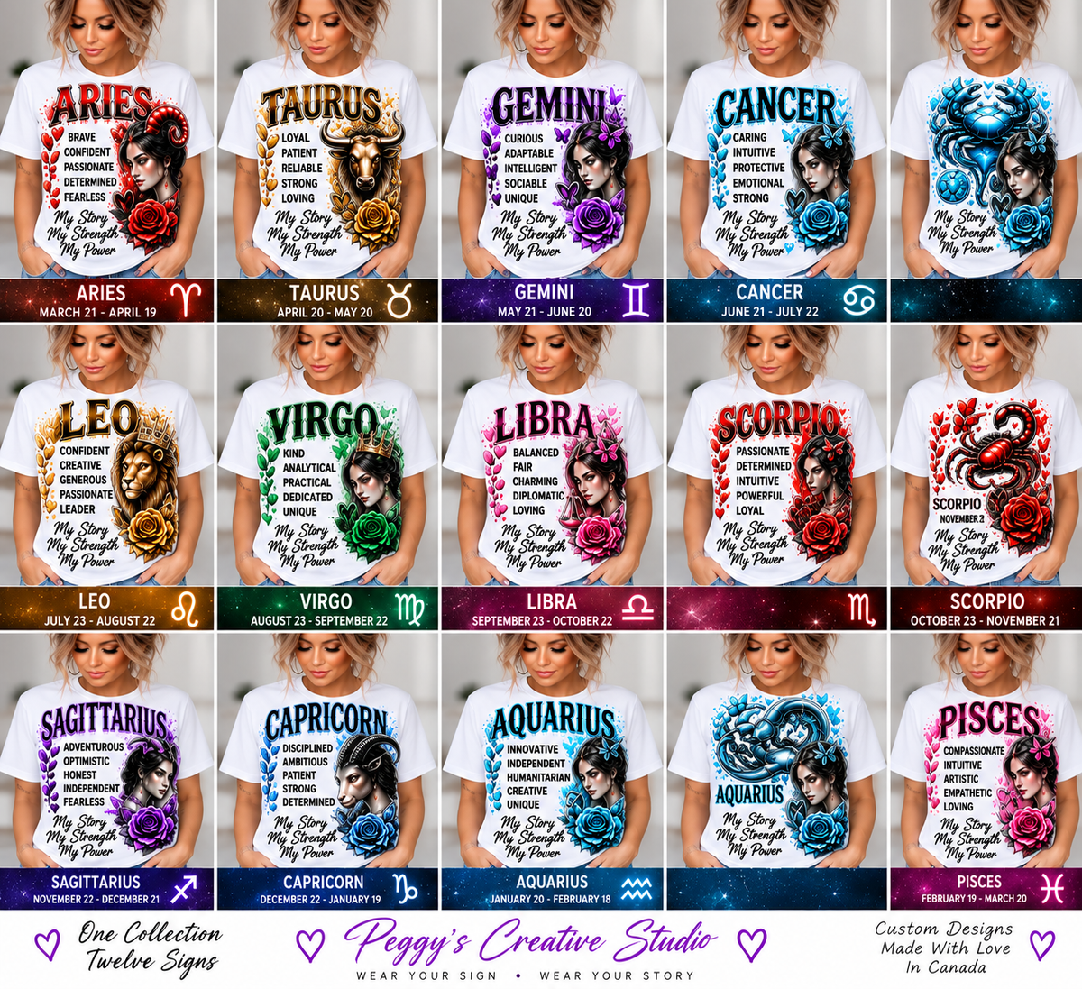 ✨ Zodiac Gift Set — Monthly Zodiac Collection ♈♉