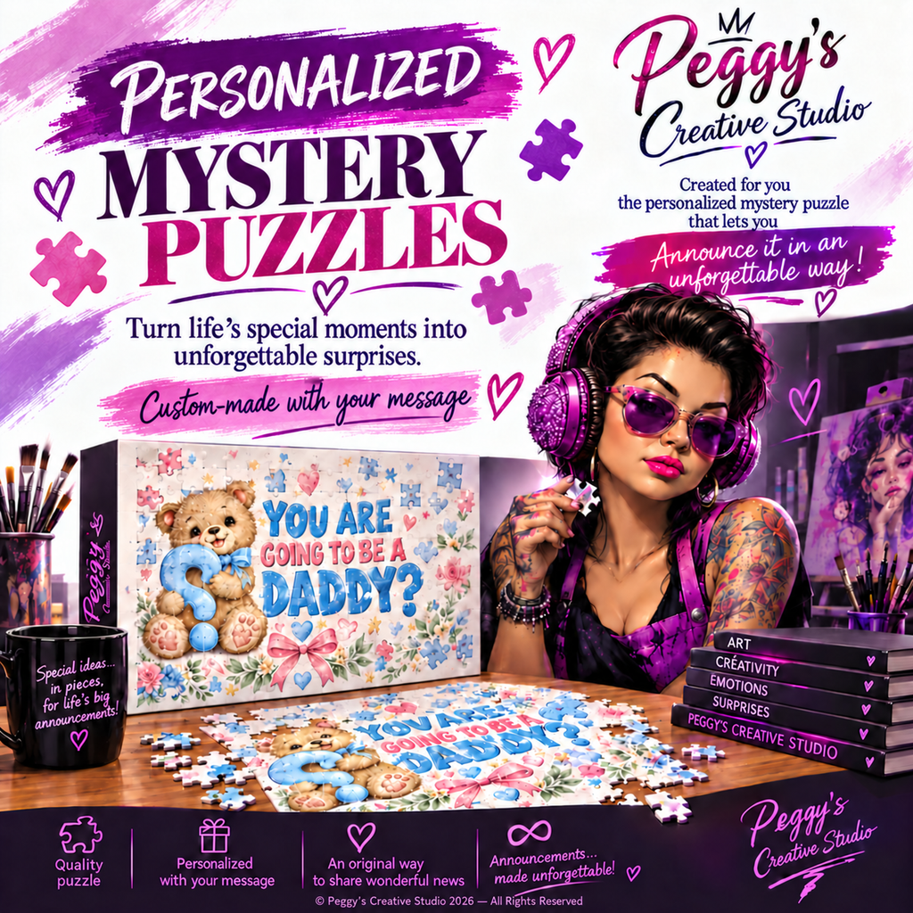 Personalized Mystery Reveal Puzzles — Piece Together Your Surprise! | Casse-têtes mystère personnalisés — Assemblez votre surprise !
