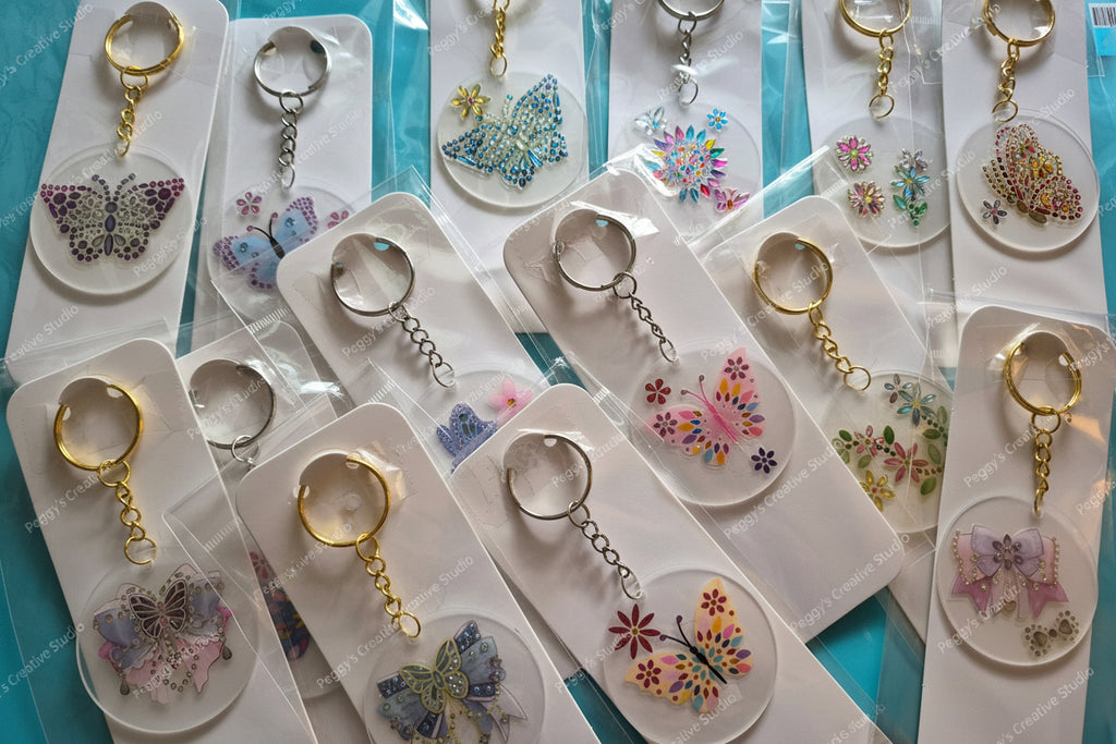 Handmade Butterfly Keychains | Porte-clés Papillon Faits Main